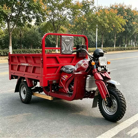 TRIVARO Fuel Passenger Trike for Export — Model THREE-WHEEL-DUMP-MOTORCYCLE