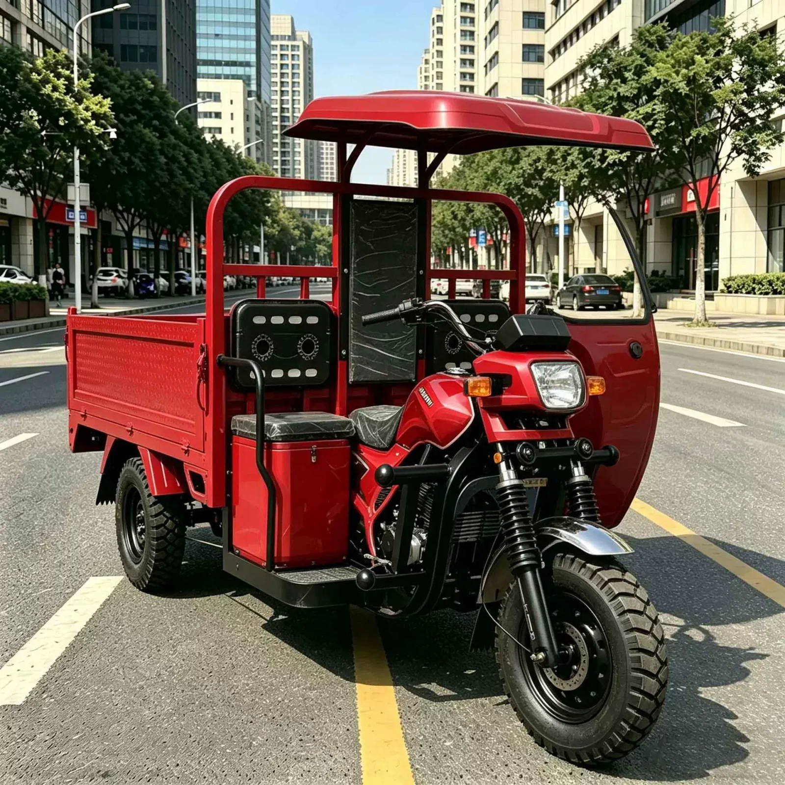 TRIVARO Fuel Cargo Trike for Export, 1 Seat — Model KING-KONG