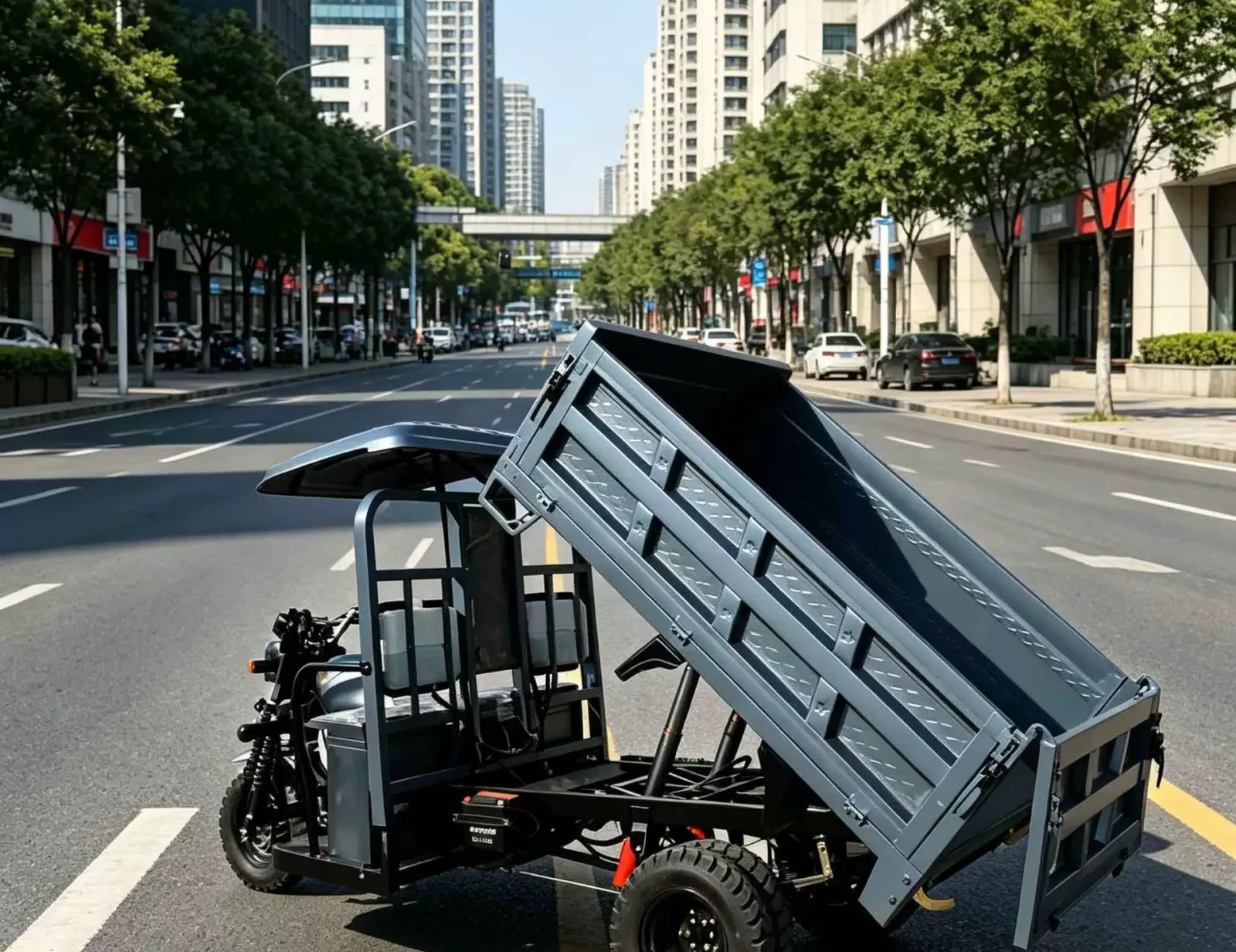 TRIVARO Fuel Cargo Trike Dump for Export, 1 Seat — Model CUSTOMIZATION-SUPPORTED