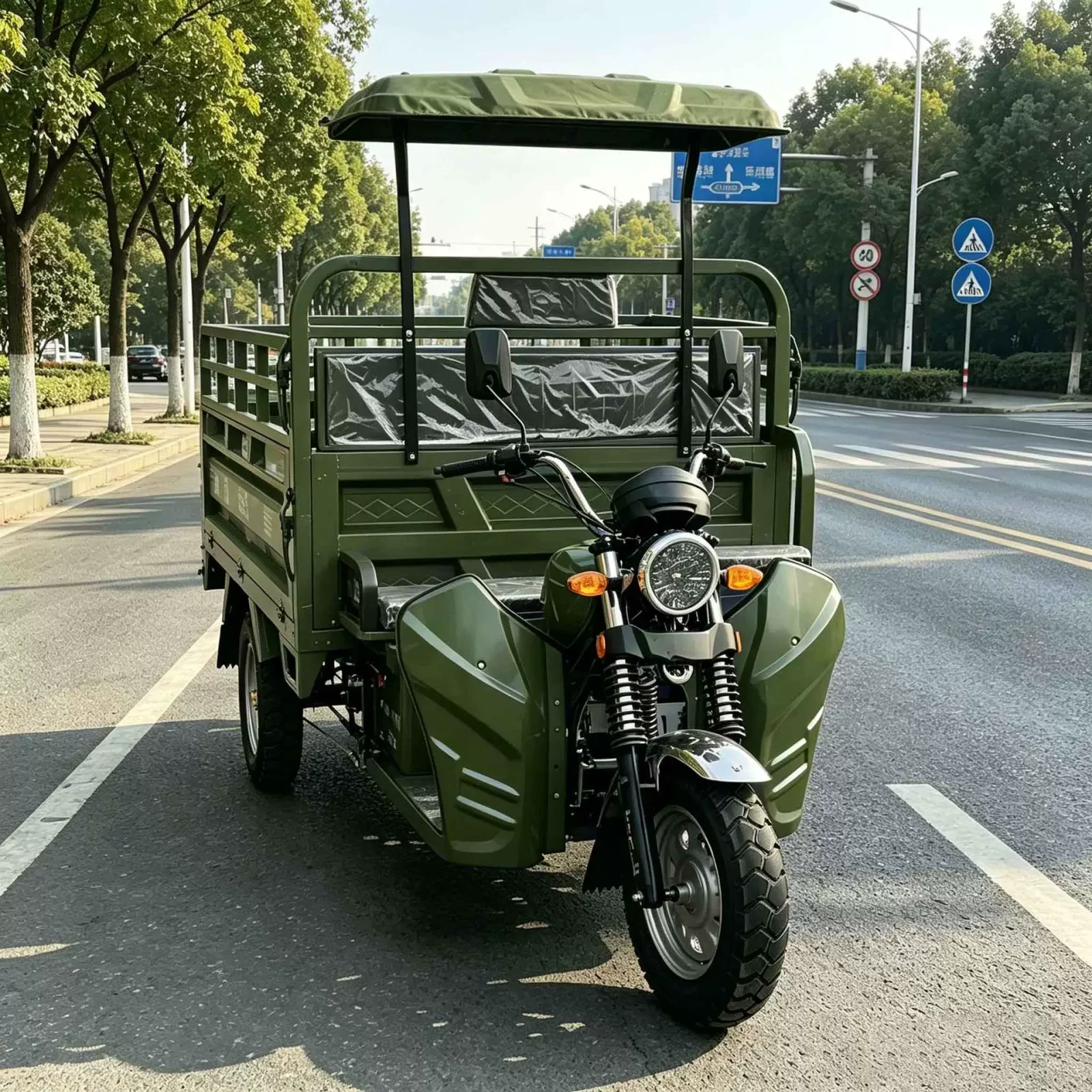 TRIVARO Fuel Passenger Trike for Export — Model CUSTOMIZABLE