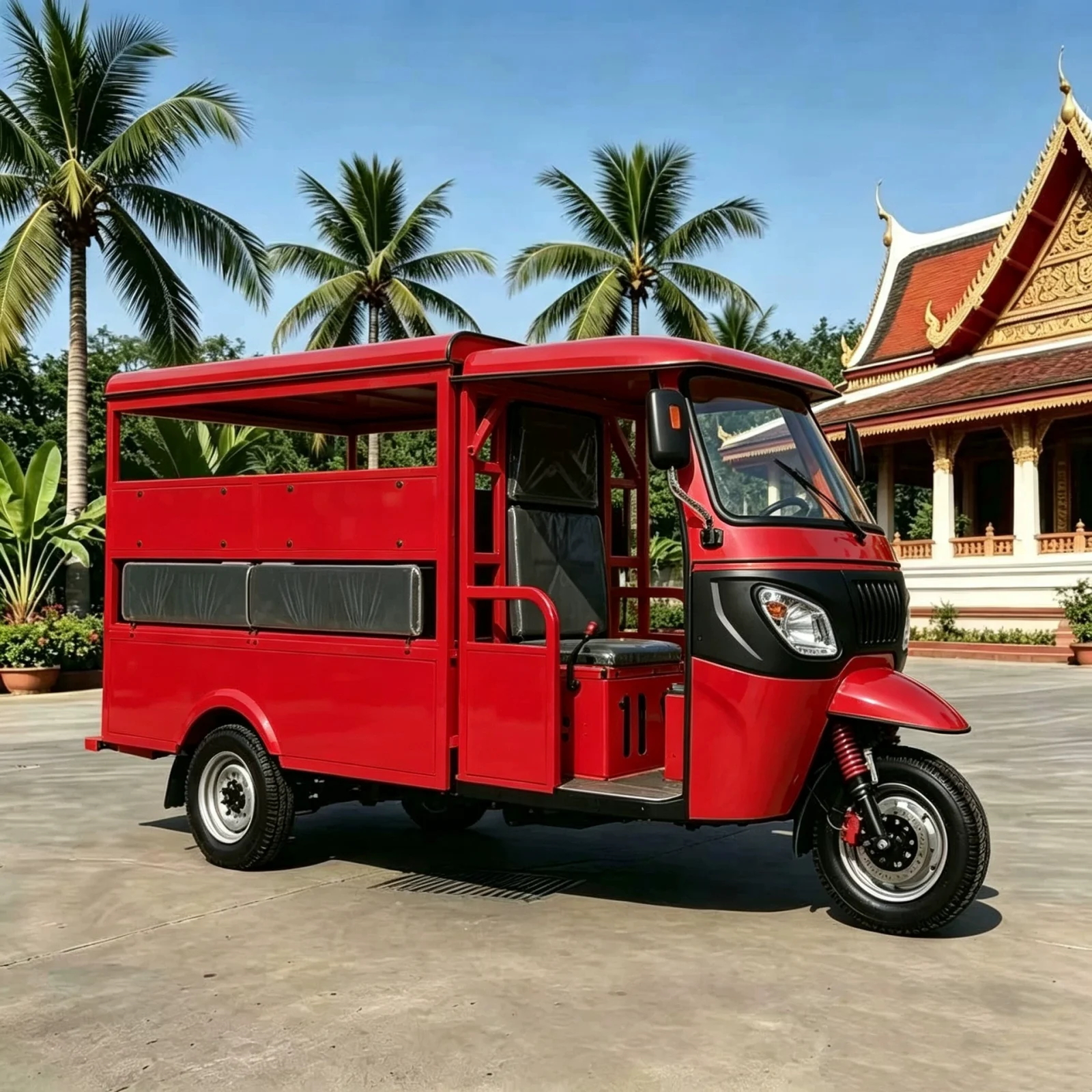 TRIVARO Fuel Passenger Trike for Export — Model AMK01