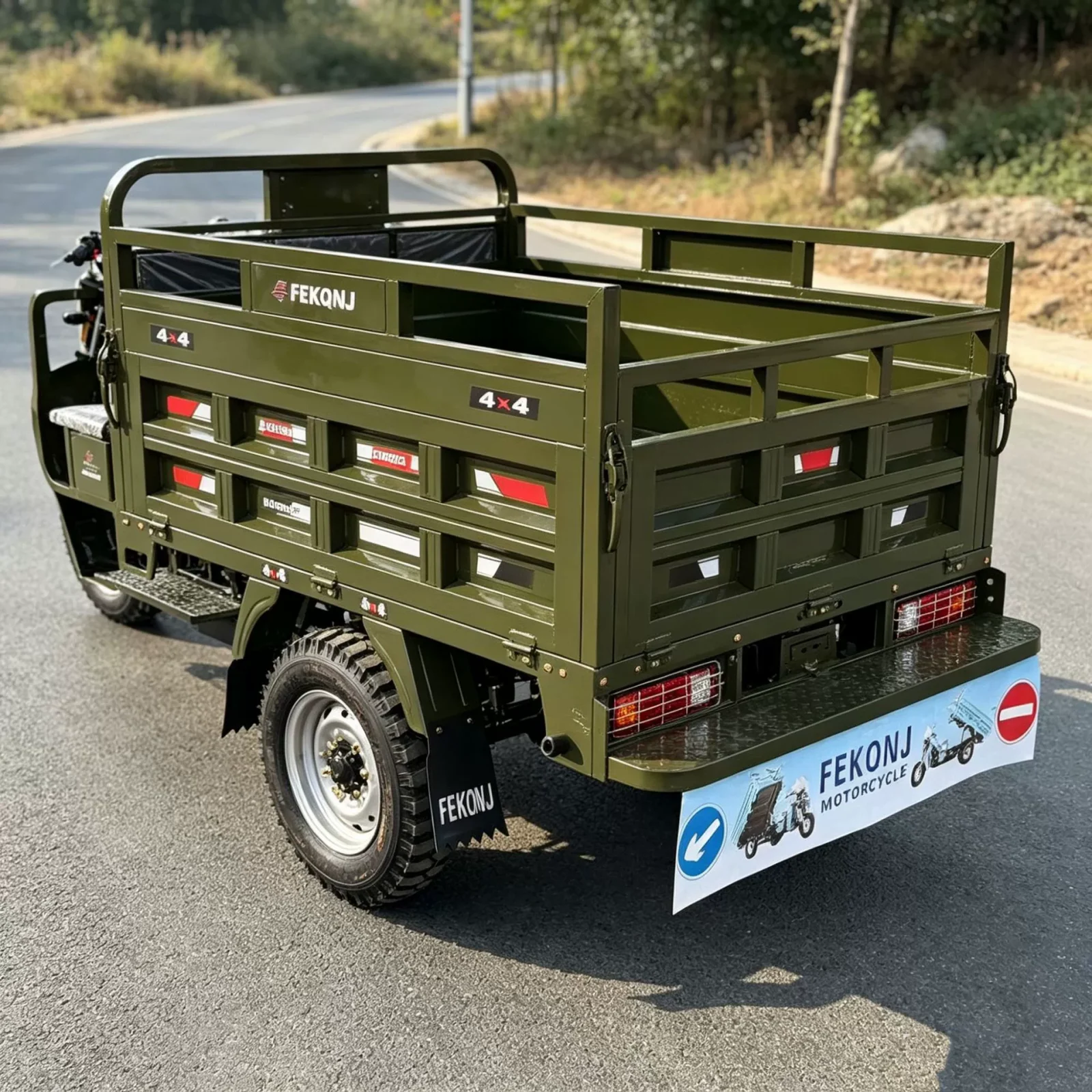 TRIVARO 200cc Cargo Trike Dump, 500kg Payload, 1 Seat — Model GJ150ZH-2A